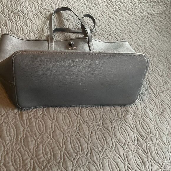 Kurt Geiger Richmond Shopper Gray Leather Tote Bag - Picture 8 of 9